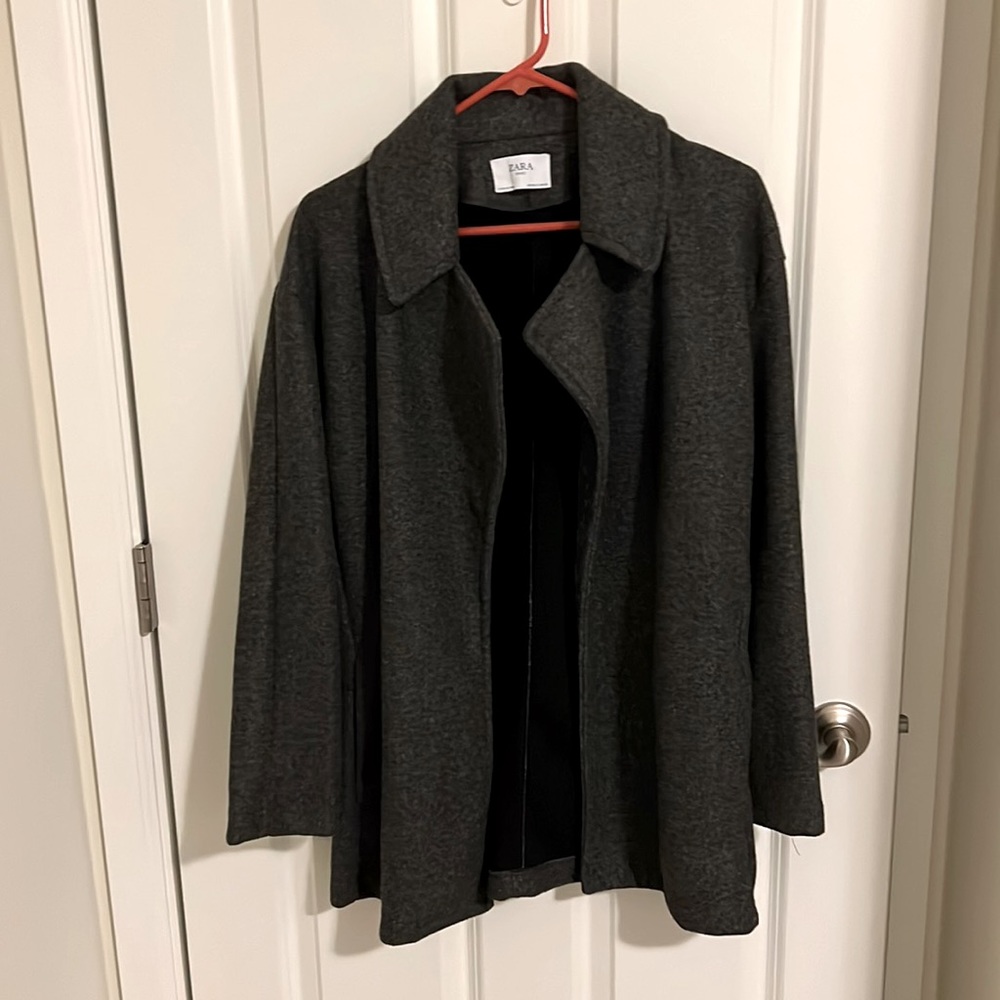 ZARA charcoal gray coat